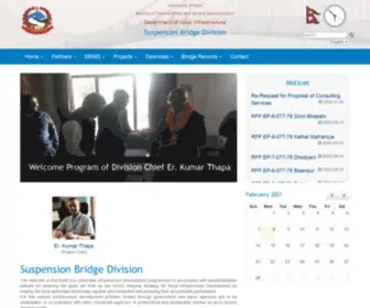 SBD.gov.np(Suspension Bridge Division) Screenshot