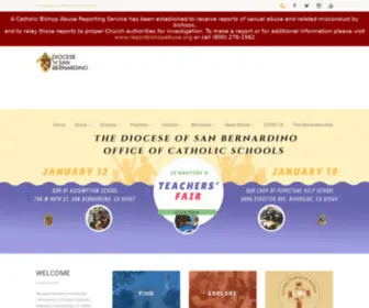 Sbdiocese.org(The Diocese of San Bernardino) Screenshot