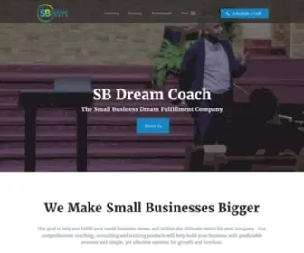 SBdreamcoach.com(Small Business Coaching) Screenshot