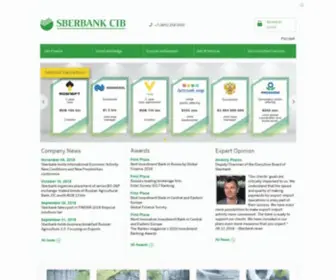 Sberbank-Cib.com(The Corporate and Investment Banking Business) Screenshot