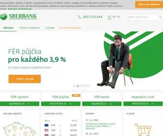 Sberbankcz.cz(úvěr) Screenshot