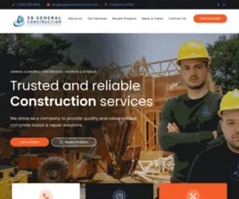 Sbgeneralconstruction.com(Construction Company Based in Bergen County New Jersey) Screenshot