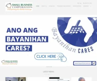 SBGFC.org.ph(Small Business Corporation) Screenshot