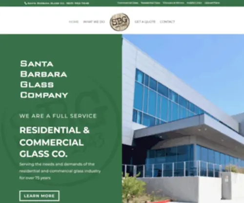 SBglassmen.com(Santa Barbara Glass Company) Screenshot