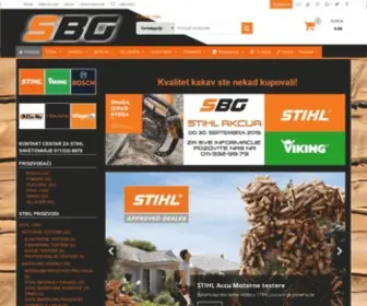 SBG.rs(SBG d.o.o. – Ovlašćen STIHL servis i prodaja – STIHL mašine) Screenshot
