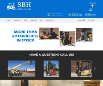 SBhforklift.com(Wholesale Forklifts) Screenshot