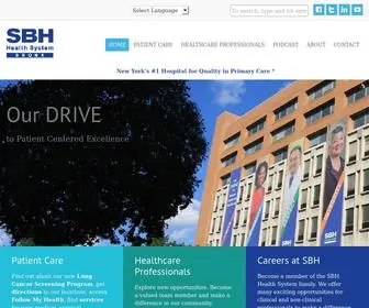 SBHNY.org(SBH Health System) Screenshot