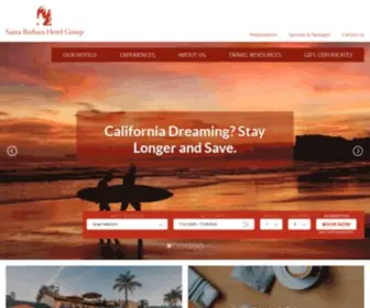 Sbhotels.com(Hotels in Santa Barbara) Screenshot