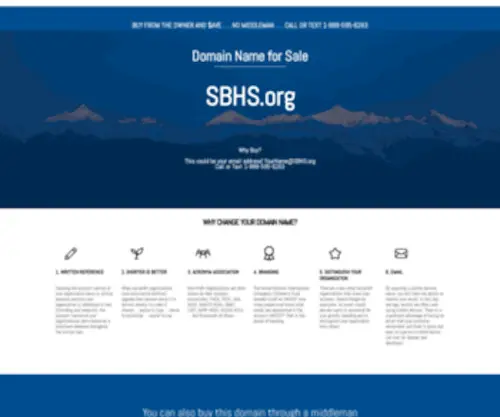 SBHS.org(SBHS) Screenshot