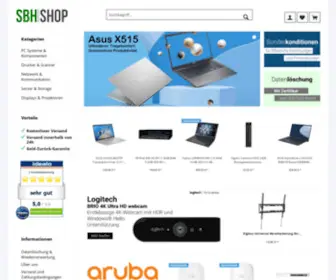 SBHshop24.de(Ihr Online Store für IT Remarketing) Screenshot