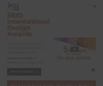 Sbidawards.com(SBID International Design Excellence Awards) Screenshot