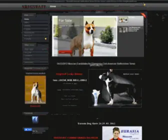 Sbigstaff.com(SbigStaff American Staffordshire Terrier Kennel) Screenshot