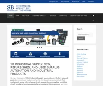 Sbindustrialsupply.com(SB Industrial Supply) Screenshot