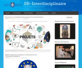 Sbinterdisciplinaire.com(Lycée Saint Benoît et interdisciplinarité (FLE) Screenshot