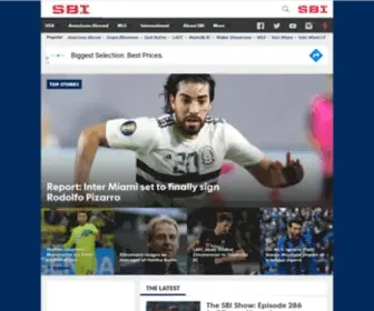 Sbisoccer.com(SBI Soccer) Screenshot