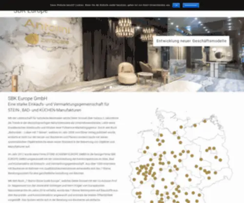 SBK-Europe.com(Consulting & Marketing für Natursteinverarbeiter) Screenshot