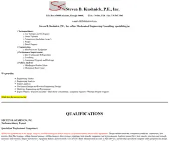 Sbkushnick.com(Kushnick, P.E., Inc) Screenshot