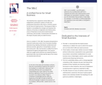 SBLC.org(The Small Business Legislative Council) Screenshot