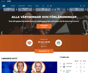 SBldam.se(Svenska Basketligan Dam) Screenshot