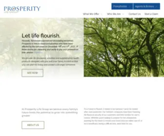 Sbliusa.com(Prosperity life group) Screenshot