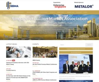 Sbma.org.sg(Singapore Bullion Market Association) Screenshot
