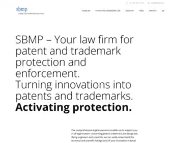 SBMP.ch(Kanzlei für Patenrecht Markenrecht) Screenshot