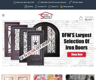 SBMTX.com(Home Remodeling Supplies) Screenshot