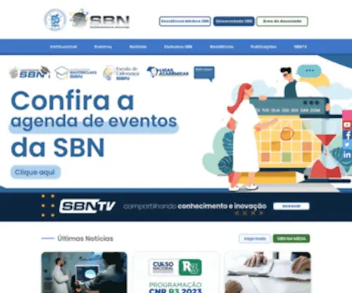 SBN.com.br(A Sociedade Brasileira de Neurocirurgia) Screenshot