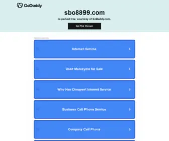 Sbo8899.com(Sbo 8899) Screenshot