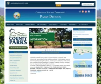 Sbparks.org(Santa Barbara County Parks Department Home) Screenshot