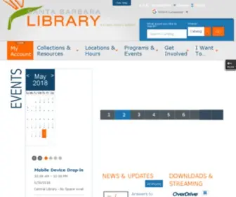 SBplibrary.org(Santa Barbara) Screenshot