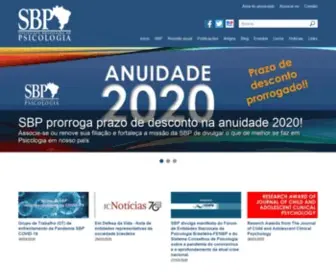 Sbponline.org.br(A Sociedade Brasileira de Psicologia (SBP)) Screenshot
