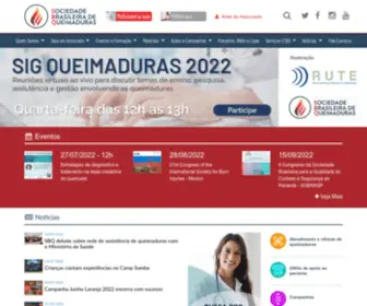 Sbqueimaduras.org.br(Sociedade Brasileira de Queimaduras) Screenshot