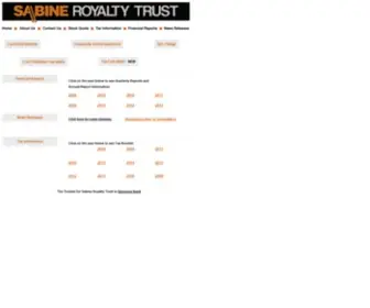 SBR-Sabine.com(Sabine Royalty Trust) Screenshot