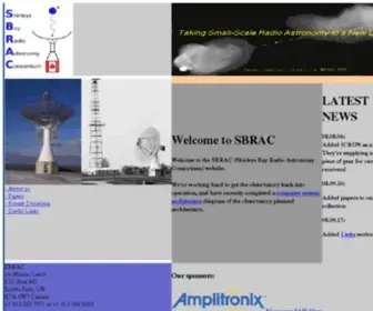 Sbrac.org(Shirleys Bay Radio Astronomy Consortium) Screenshot