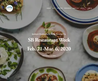 Sbrestaurantweeks.com(Santa Barbara Restaurant Week) Screenshot