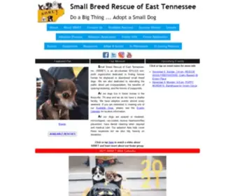 Sbret.com(Small Breed Rescue of East Tennessee) Screenshot