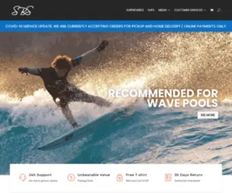 SBsboards.com(SBS Surfboards Home) Screenshot