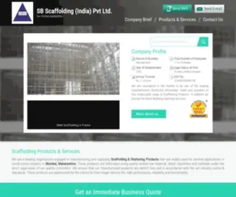 SBscaffolding.in(Scaffolding Products and Scaffolding Material Rental Services Manufacturer) Screenshot