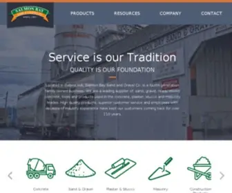 SBSG.com(Salmon Bay Sand & Gravel Co) Screenshot