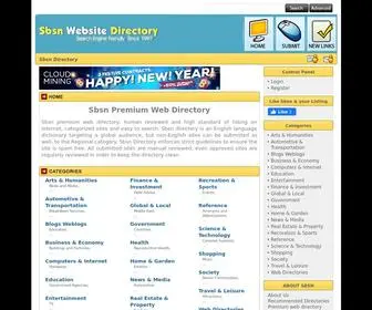 SBSN.net(Sbsn Premium Web Directory) Screenshot