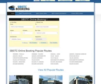 SBSTcbooking.com(SBSTC Online booking) Screenshot