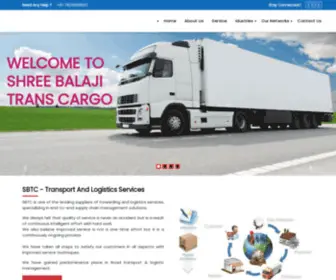 SBtcargos.com(Shree Balaji Trans Cargo) Screenshot