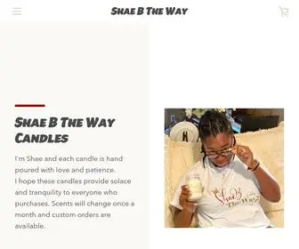 SBthewaycandles.com(Shae B The Way) Screenshot