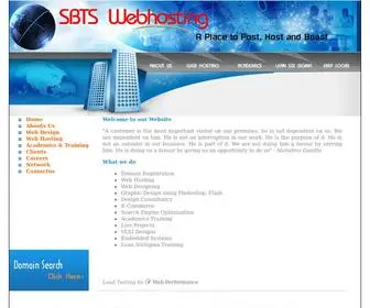 SBTswebhosting.com(Webhosting in Hyderabad) Screenshot