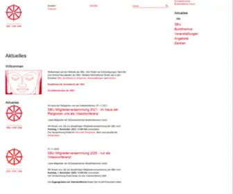 Sbu.net(Schweizerische Buddhistische Union) Screenshot