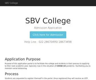 SBVcborivali.in(SBV College) Screenshot