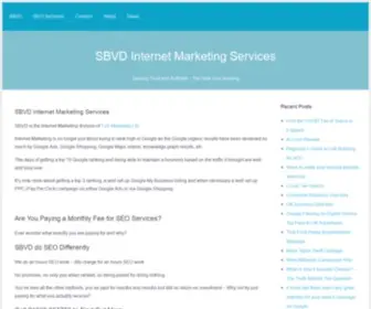 SBVD.co.uk(SBVD Internet Marketing Services) Screenshot