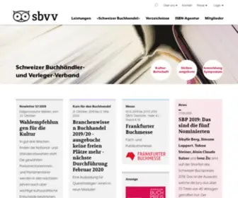 SBVV.ch(Schweizer Buchhändler) Screenshot