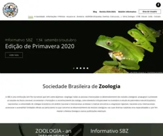 Sbzoologia.org.br(A SBZ é uma instituição sem fins lucrativos que tem como objetivos) Screenshot